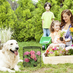 6 Packs Garden Plant Protectors from Animals,Metal Plant Cage, 11.8"x 12.6"