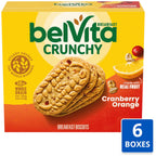 belVita Breakfast Bars Biscuits, Cranberry Orange, 30 Packs