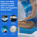 Hot Tub Booster Seat for Adults, 5 Inch Thick Supportive Cushion with Non-Slip Bottom, Weighted for Quick Sink Without Float, Spa Booster Seat for Hot Tub (Including Inflatable), Pool, Bathtub