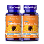 Puritan's Pride Premium Lutigold™ Lutein Carotenoid 40mg with Zeaxanthin for Men and Women, Dietary Supplement for Eye Health Support, 8 Month Supply, 120 Easy-to-Swallow Softgels, 2 Pack