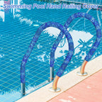 Junkin Pool Handrail Cover 8 ft Swimming Pool Ladder Hand Rail Cover with Zippers Slip Resistant Railing Mandala Rail Grip for Inground Pools Swimming Hand Railing