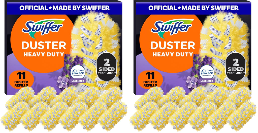 Swiffer Dusters Multi-Surface Heavy Duty Duster Lavender Refills, 11 Count (Pack of 2)
