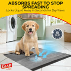 Glad for Pets, Activated Carbon Disposable - Dog Pee Pads, 100 Count Large