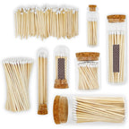 2" Classic White Tip Safety Matches | 300+ Bulk Artisan Matchsticks with Bumble Striker Stickers by Thankful Greetings | Decorative Candle Accessories | Unique & Fun for Home Decor, Gifts, & Events