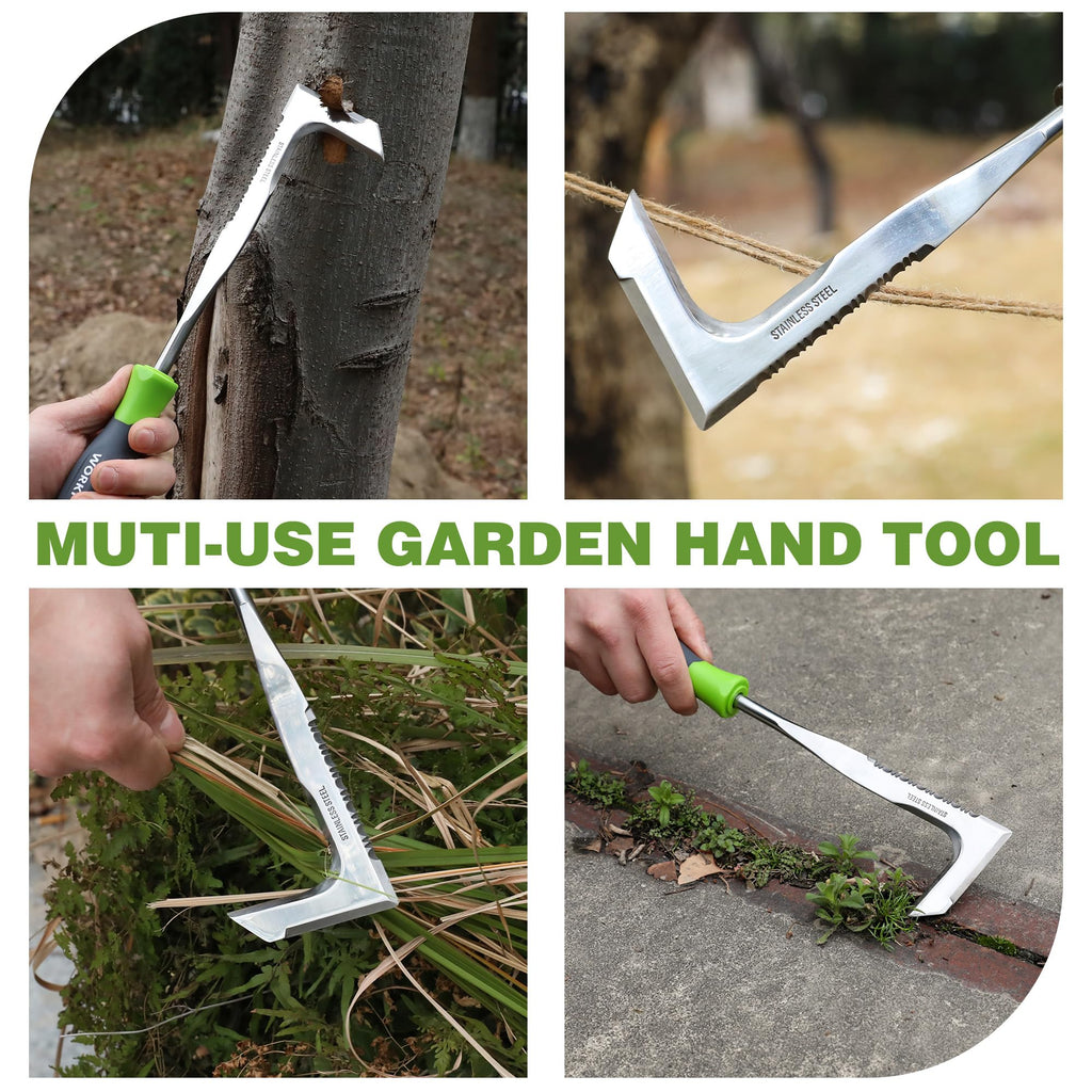 WORKPRO Crack Weeder, 12" Stainless Steel Crevice Weeding Tool