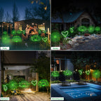 Slyuexu Solar Garden Lights Outdoor Waterproof, 4 Pack Total 480 LED Solar Firework Lights Decorative with 8 Lighting Modes Outside for Yard Pathway Flowerbed Decor, Green