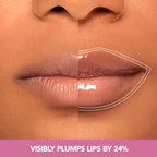 BUXOM Power-Full Plumping Lip Balm, Tinted Lip Balm Plumper, Enhancing Lip Moisturizer, Hydrating & Smoothing Peptide Lip Treatment, Cruelty-Free, Filler, Celeste, Big O