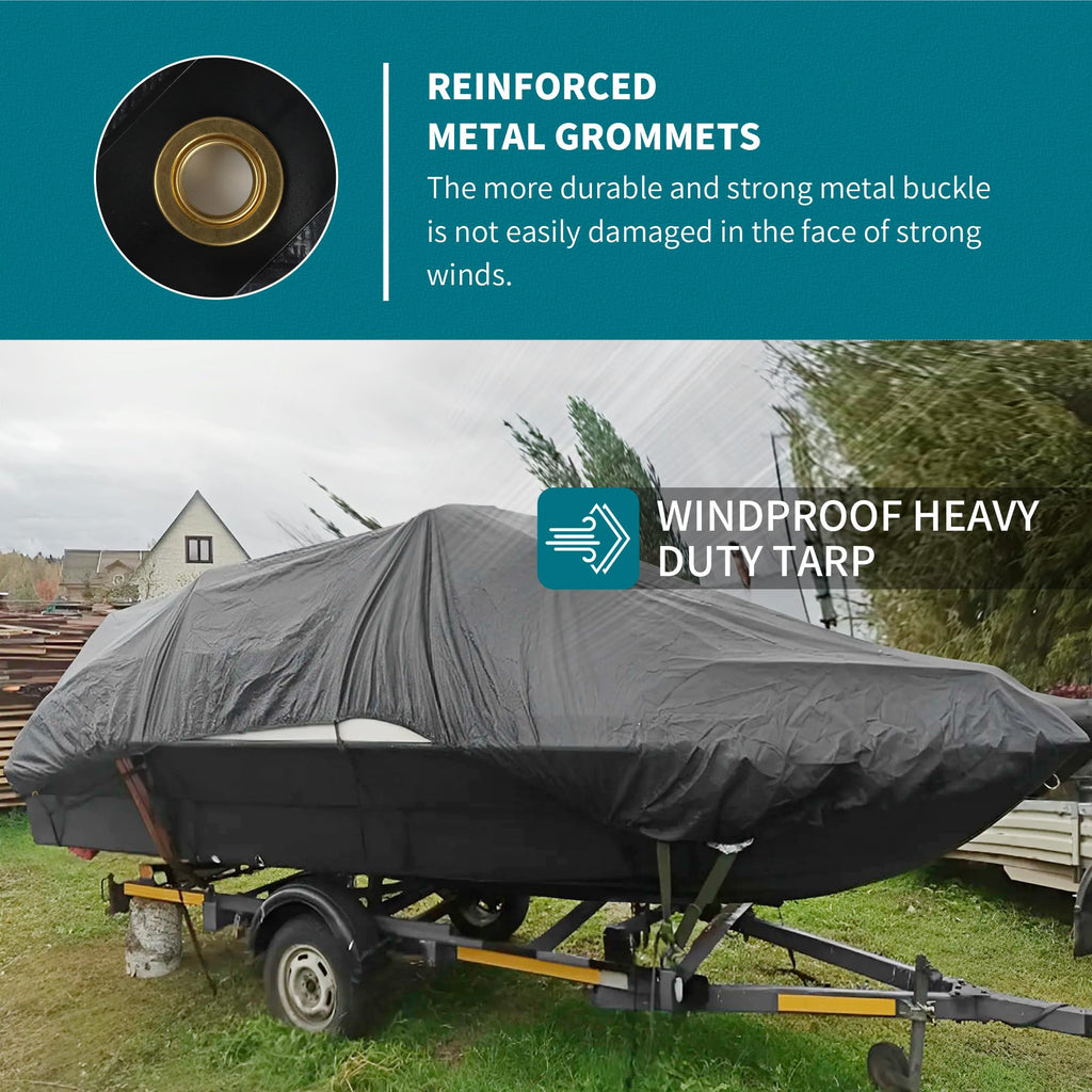 TARPAL tarp 6x10 Feet Super Heavy Duty Tarps Cover 20mil Waterproof UV Protection Rip and Tear Proof Tarpaulin with Grommets(Grey/Brown)