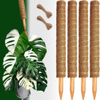 4 Pack 22 Inch Moss Poles, Stackable Moss Pole for Plants Monstera, 70 Inch Tall Moss Poles for Climbing Plants Indoor, Coir Totem Plant Support Stakes Stand for Potted Plants, Pothos