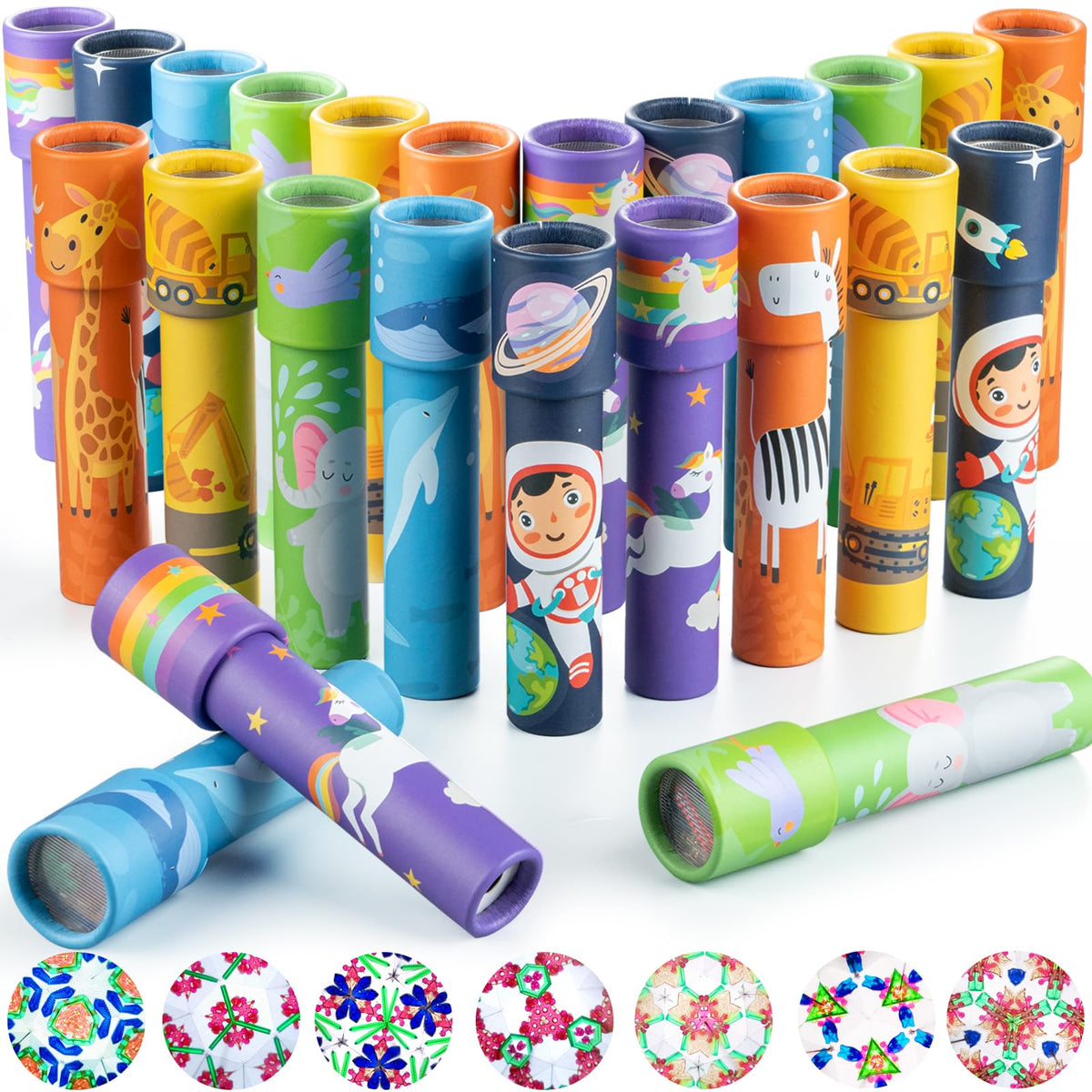 iKeelo 24PCS Kaleidoscope, Party Favor Goodie Bag Filler for Kids Birthday