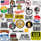 306 PCS Funny Hard Hat Sticker Pack for Adults - Waterproof Vinyl for Welding Helmet, Tool Box, Construction, Electrician, Mechanic Tools - Blue Collar Accessories