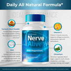Nerve Alive for Nerve Pain Capsules, Nerve Alive for Neuropathy Supplement Pills, Nerve Health Support Advanced Formula - Maximum Strength, NerveAlive Natural Support Reviews (5 Pack)