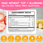 Center-Filled Magnesium Glycinate Gummies 400MG - High Absorption for Kids, Teens & Adults - Supplement for Sleep, Calm & Muscle Relaxation with B6 & D3 - Gluten Free & Vegan Friendly - 120 Count