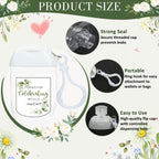 Ohmique 50Pcs Mini Hand Sanitizer Bottles Bulk with Thank You Labels (Sanitizer Not Included) - Wedding Favors - Personalized Wedding Favors for Guests