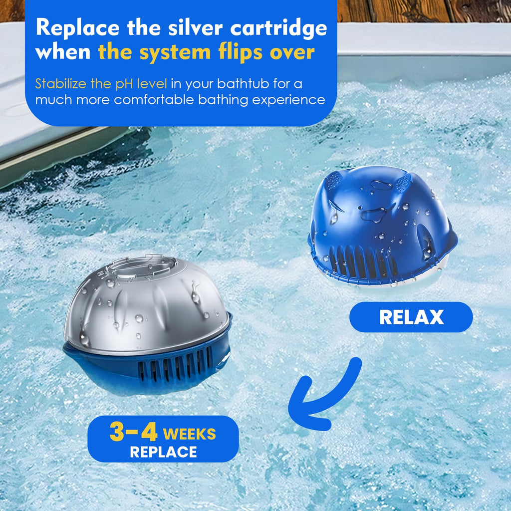 6 Pack-Hot Tubs Replacement Cartridges Compatible with The Frog Floating System - Water Treatment System for Hot Tubs up to 600 Gallons - Less Chemical Use