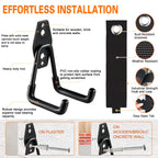 HUPBIPY 18 Pack Garage Hooks Heavy Duty Utility Steel with Anti-Slip Coating Wall Mount Storage Organizer for Hanging Power and Garden Tools, Ladders, Hose, Bikes, Ropes, Bulk Items, and More