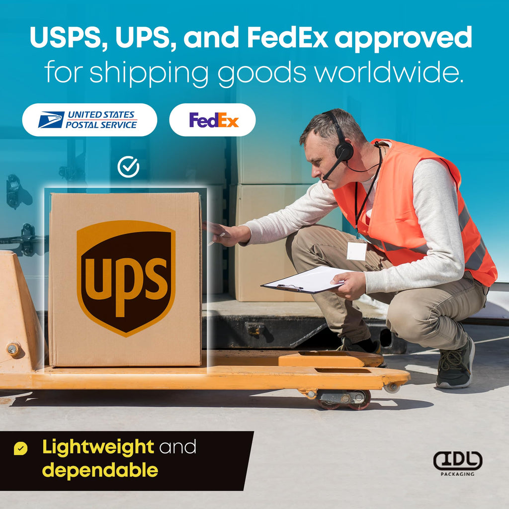 Medium Moving & Shipping Boxes 14"L x 10"W x 8"H (25-Pack) - Extra Strength 200 lb vs Regular - Corrugated Heavy Duty Shipping Boxes - Durable Box for Shipping - Box to Pack by IDL Packaging