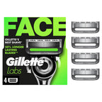 Gillette Labs Razor Blade Shaving Refills for Men, 4 count