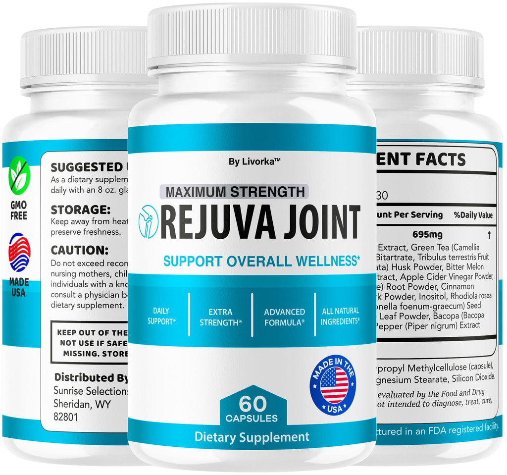 (3 Pack) Rejuva Joint - Official RejuvaJoint Supplement Pills Advanced Formula Maximum Strength Support, Natural Rejuv Capsules For Overall Health & Wellness Supports Review, 180 Capsules For 3 Months
