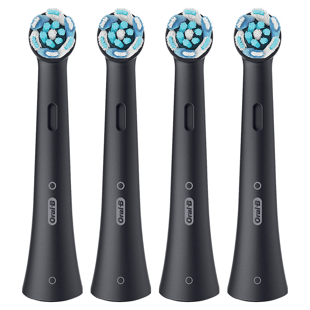 Oral-B iO Series Ultimate Clean Electric Toothbrush Replacement Brush Heads for an Oral-B Electric Toothbrush, 4 Count, Black