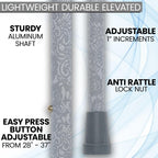 Graceful Lace Designer Adjustable Cane w/Rhinestone Collar