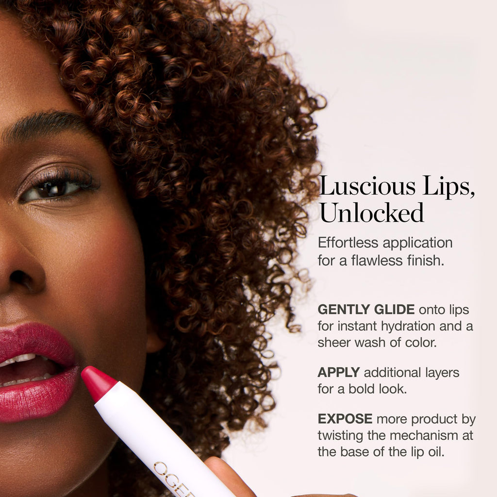 Ogee Tinted Sculpted Lip Oil, Camellia