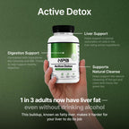 Nature's Pure Blend Active Detox Cleanse – Organic Turmeric Supplement with Apple Cider Vinegar for Digestive Support – Body Detox for Men to Promote Balance & Vitality – Green Tea & Milk Thistle