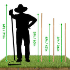 SWANGSA 75 Pack 5Ft (57.5inch) Garden Bamboo Stakes for Plant Support, Garden Poles for Tomatoes, Beans, Flowers, Potted, Indoor and Outdoor Climbing Plants