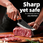 Birthday Gifts for Men Dad Husband - Chef Knife, Kitchen Knife for Cooking, Unique Gifts for Men Boyfriend Him, Hand Forged High Carbon Steel Knife for Home Outdoor BBQ Camping Christmas, 6 Inch