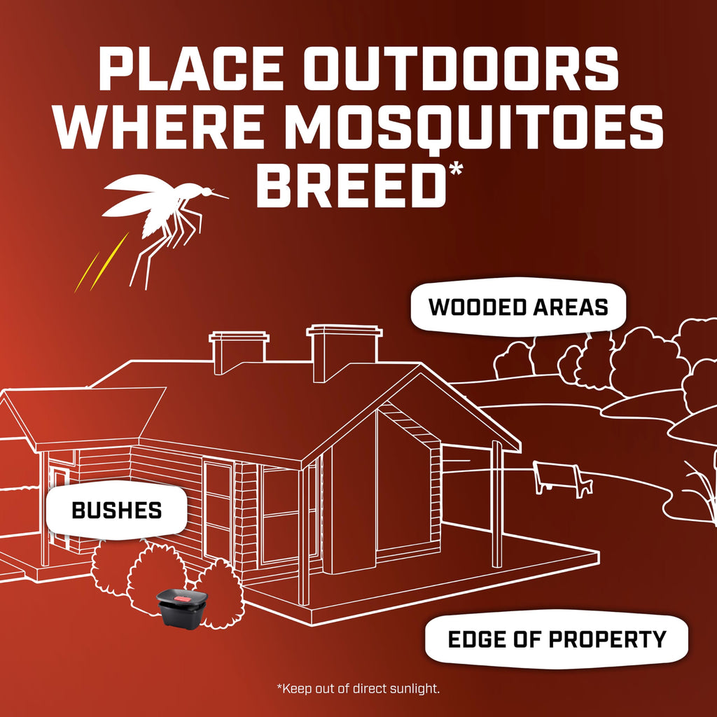 Ortho Home Defense Mosquito Kill and Prevent Refill Kit - Controls Mosquitoes and Larvae, Easy-to-Use, Mosquito Killer Protects up to 4,300 sq. ft., 2 Refill Bands