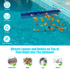 Kardeep Pool Skimmer Arm, Skimmer Guard, Pool Skimmer, Pool Debris Skimmer Catcher, Hands Free Pool Skim-It Fits Most Skimmer Systems on In-ground Pools Outfall Within 4’ to 6.7’ - Blue (Blue)