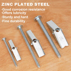 26 Sets 3 Size Toggle Bolts Heavy Duty Metal Drywall Anchors Kit