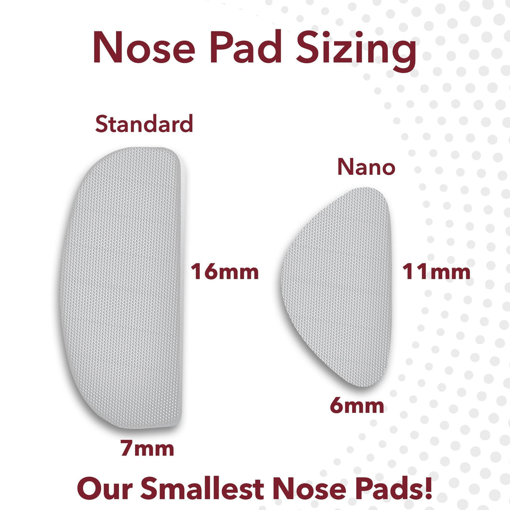 Setex Gecko Grip Nano 0.6mm Anti Slip Eyeglass Nose Pads, (15 Clear Pair), Smallest and Thinnest Available, USA Made, 2000 Innovative Microstructured Fibers per Pad, 0.6mm x 6mm x 11mm
