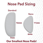 Setex Gecko Grip Nano 0.6mm Anti Slip Eyeglass Nose Pads, (15 Clear Pair), Smallest and Thinnest Available, USA Made, 2000 Innovative Microstructured Fibers per Pad, 0.6mm x 6mm x 11mm