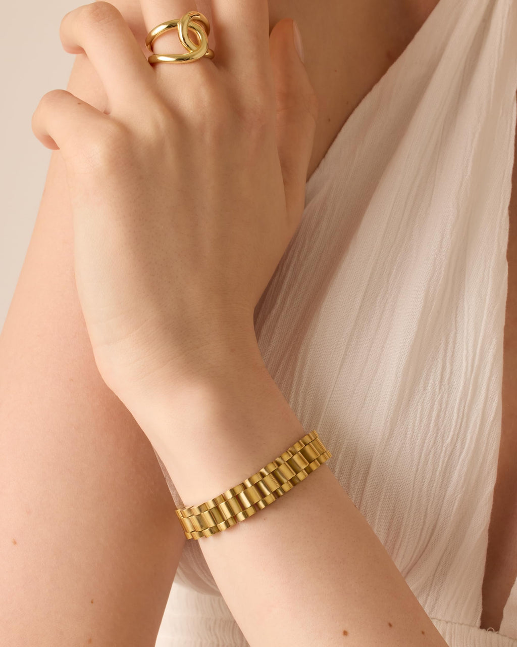 PAVOI Chunky Chain Bracelet, 14K Gold Plated, Yellow Gold
