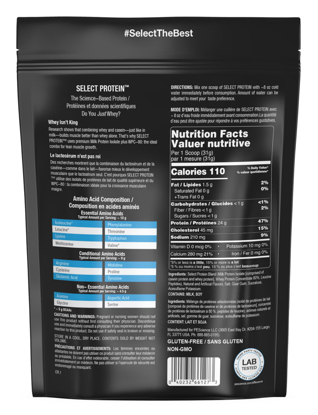 PEScience Select Protein Powder Variety Pack - 5 Flavors - 25 Servings - Protein Powder Sample Pack, Whey and Casein Blend, Keto Friendly, Gluten Free, Digestion Friendly, Amazing Taste