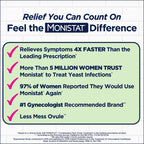 Monistat 3-Day Yeast Infection Treatment, Miconazole Ovule Inserts + Cream