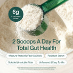 Supergut Foundational Daily Fiber Powder, Sugar Free & Vegan Prebiotic Fiber Blend for Gut Health & Digestive Support, Supplement for Men & Women with Solnul & Sunfiber, Unflavored, 20 Servings