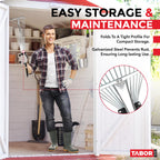 J16A Adjustable Metal Leaf Rake with Expandable Head 8-23", Collapsible & Telescopic Grass Rake for Lawns, Garden & Yard, Ideal for Leaves, Shrubs & Small Areas