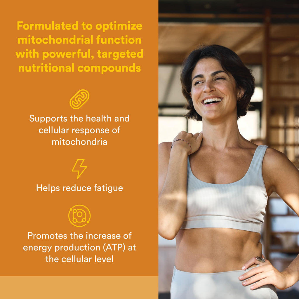 Natural Factors RegenerLife Powder - Supports Cellular Energy & Fatigue* - Mitochondria Support Drink Mix - Non-GMO - Tropical Flavor - 2.86 oz