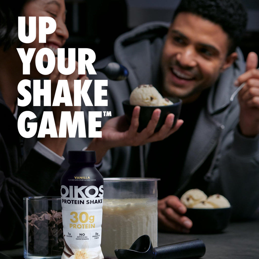 Oikos Protein Shake, Chocolate, 30g Protein, 12 fl oz, 12 Count