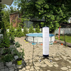 Cleaning Tool for Swimming and Spa Filter, Stainless Claw Steel Pool Filter Cleaner Stand, Spinning Clean for 3, 4, 6 in Pool Cartridges