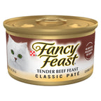 Fancy Feast Tender Beef Feast Classic Grain Free Wet Cat Food Pate