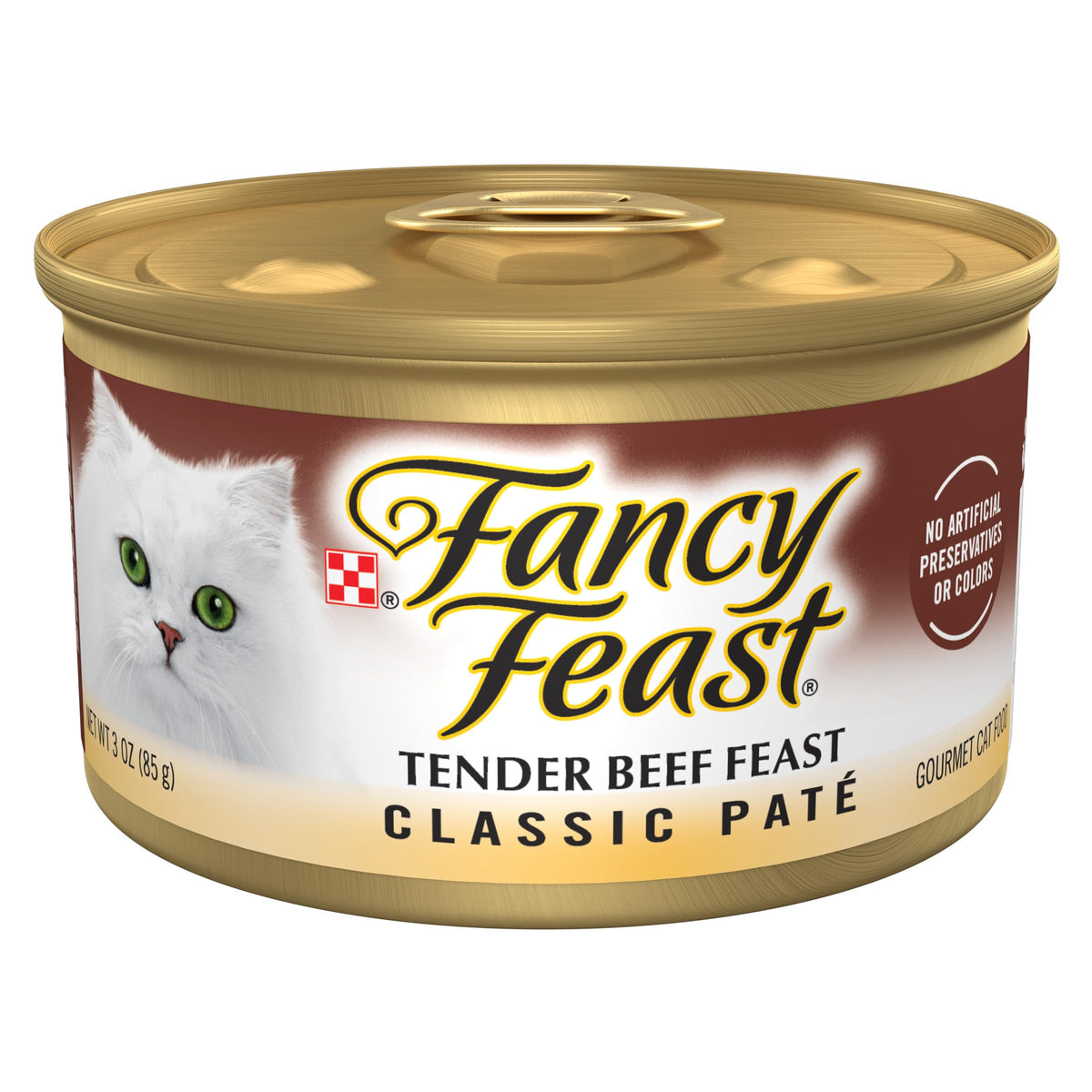 Fancy Feast Tender Beef Feast Classic Grain Free Wet Cat Food Pate