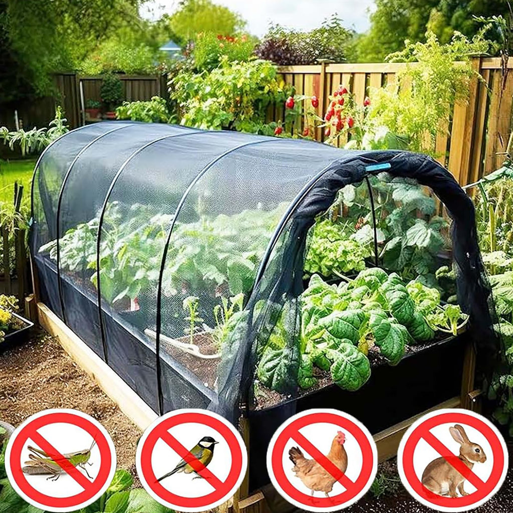 Patio Mosquito Netting, 10x13FT UV Resistant Bug Mesh for Balcony & Plants