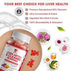 2 Pack Lukaree Liver Cleanse Detox & Repair Gummies | Sugar-Free Milk Thistle Supplement w/Artichok & L-Glutathione - Ultra-Concentrated Herbal Liver Support for Men & Women -Vegan,60 Count