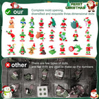 Christmas Advent Calendar 2026,Christmas Vacation Countdown Calendars,Christmas Tree Ornaments Stocking Stuffers Gifts with 24 pcs Collectible Doll Figures for Kids and Adults