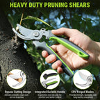WORKPRO 2-Pack Garden Pruning Shears, 8.5" Bypass & 6.25" Straight Shears