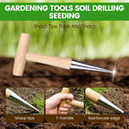 Plant Hole Digger for Planting, Garden Seed Dispenser, Bulb Planting Tool, Handheld Digger Garden Seed Planting Tool for Planting Tulip Daffodil Saffron Vegetable Seeds (1pcs)