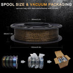 YOUSU Glow in The Dark TPU 3D Printer Filament Bundle,Gray